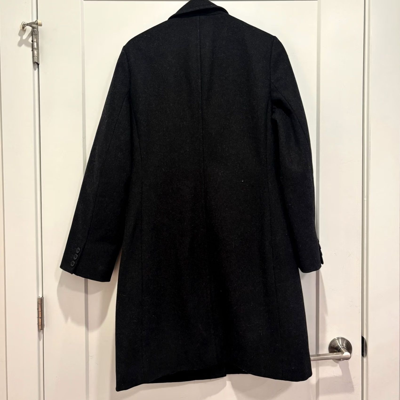 J.Crew J.Crew Black Wool Blend Coat Jacket Womens M Size M / US 6-8 / IT 42-44 - 3 Thumbnail