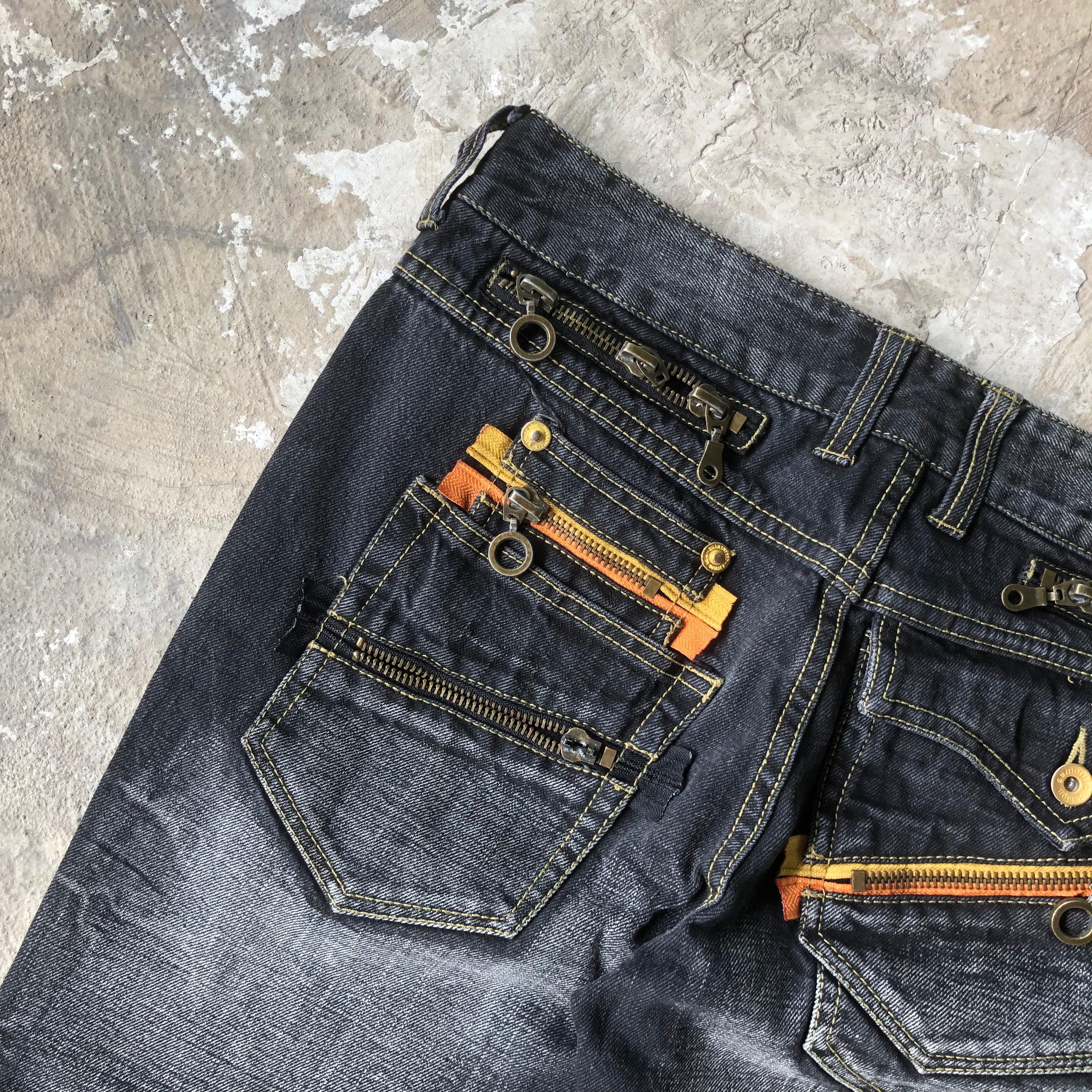 If Six Was Nine × Le Grande Bleu (L.G.B.) × semanticdesign Semantic Design Multi Zipper Machine Flared Size US 32 / EU 48 - 4 Thumbnail