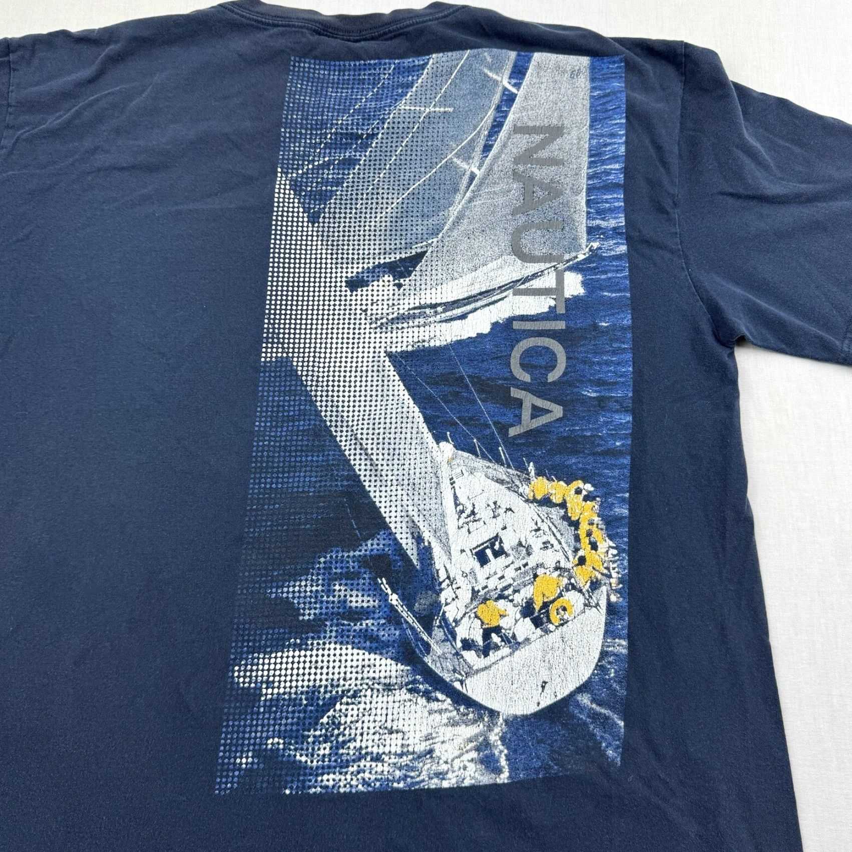 Nautica Nautica Shirt Adult XL Blue Sailing Ocean Beach Big Graphic Tee Y2K American Size US XL / EU 56 / 4 - 2 Thumbnail