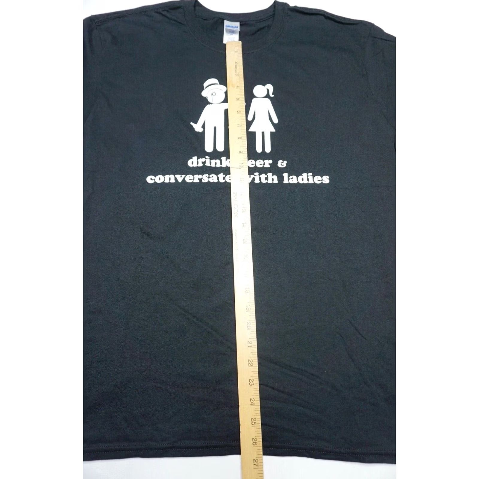 Gildan Gildan T-Shirt - Men XL - Black - 100% Cotton - Short Sleeve - Crew Neck - Beer Theme - NEW Size US XL / EU 56 / 4 - 4 Thumbnail