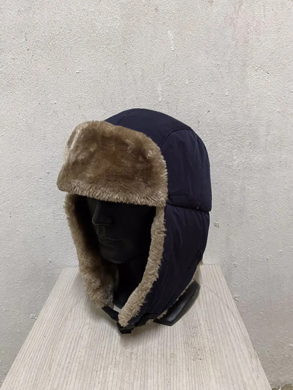 Vintage Japanese Brand Castano Earflap Fleece Hat Size ONE SIZE - 3 Thumbnail
