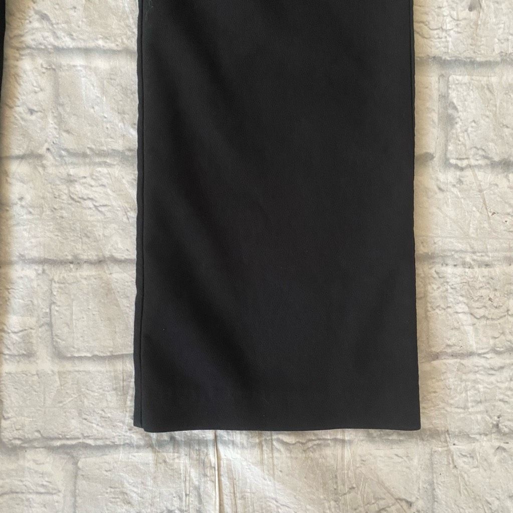 Zara Zara women L pull on stretchy comfy cropped dress pants blac Size 34" / US 12 / IT 48 - 2 Thumbnail