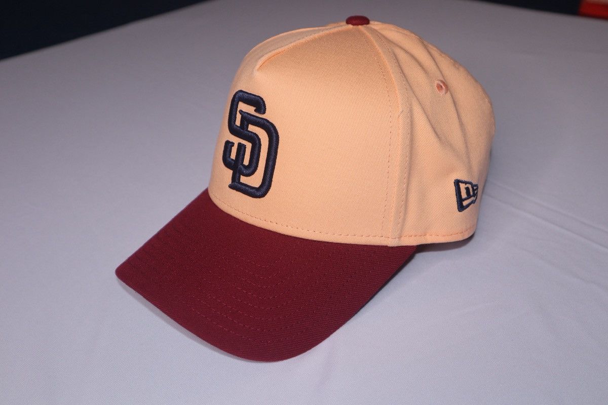 New Era San Diego Padres Peach A-Frame Snapback Hat Size ONE SIZE - 3 Thumbnail