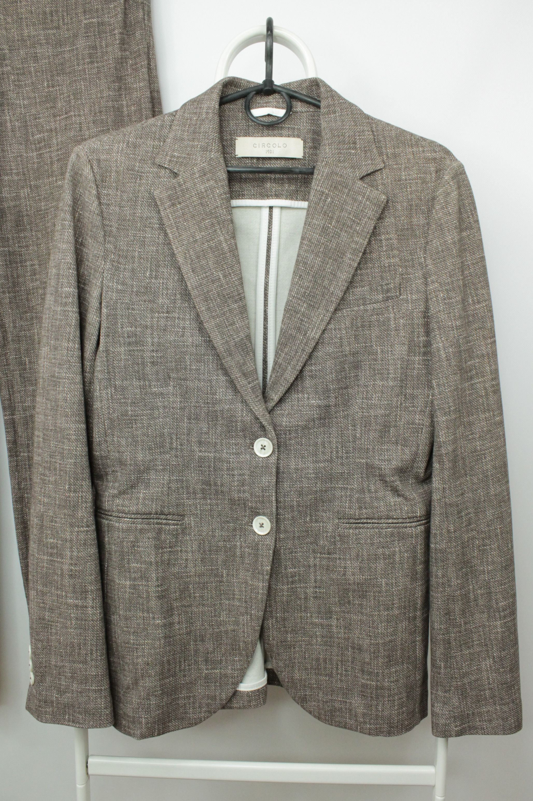 Circolo 1901 Circolo 1901 Knit Stretch Cotton Flare Pants Formal Suit Size 28" / US 6 / IT 42 - 2 Thumbnail