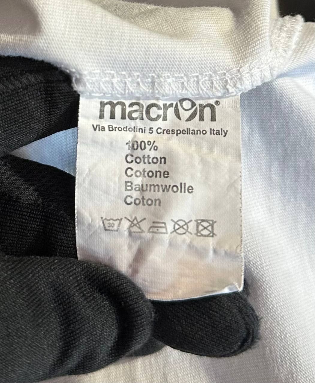 Macron Macron SSC NAPOLI Training football Shirt White cotton Size US M / EU 48-50 / 2 - 9 Thumbnail