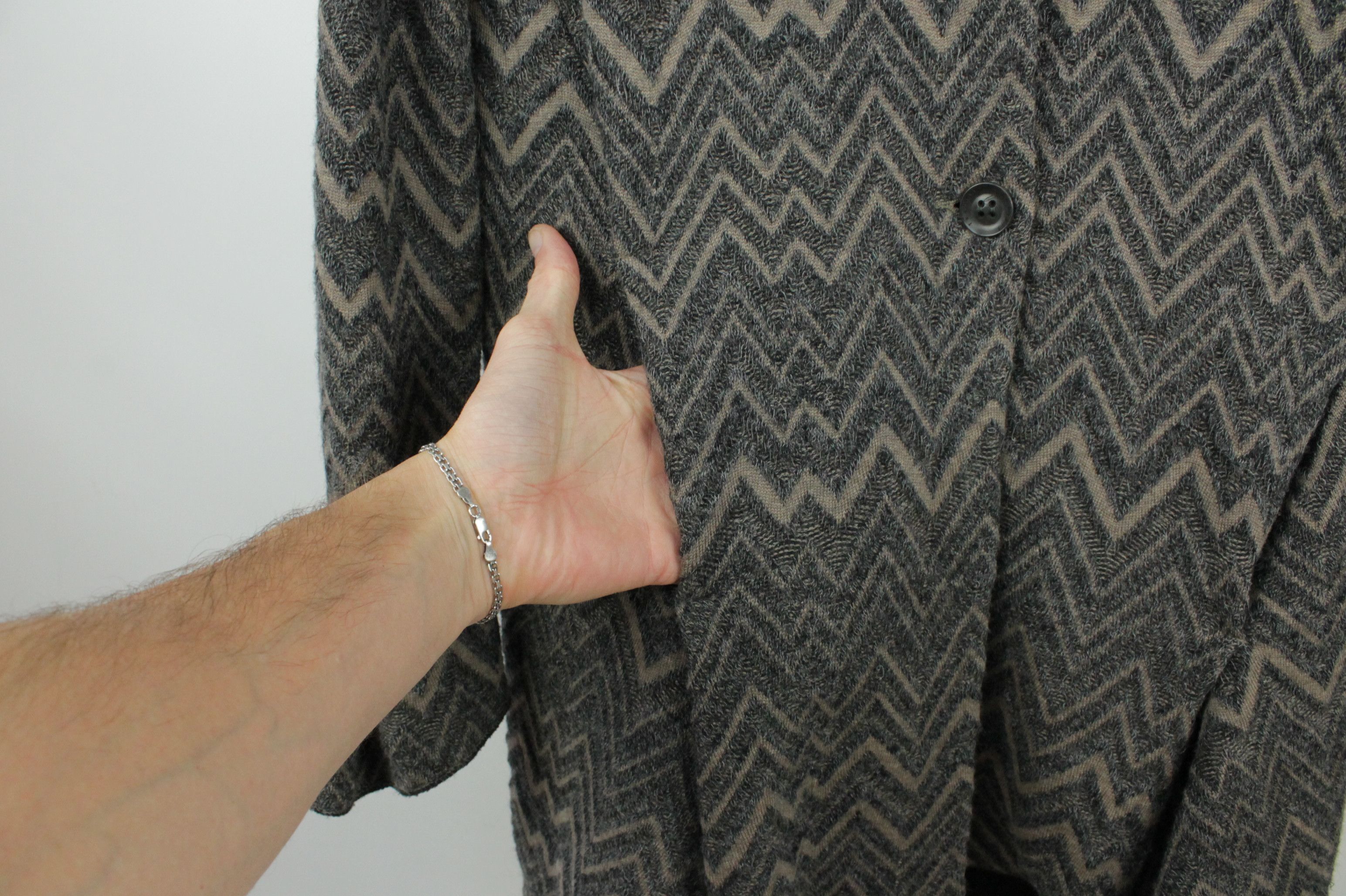 Transit Transit Par-Such Knitted Wool Blend Stand Collar Coat Size M / US 6-8 / IT 42-44 - 6 Thumbnail