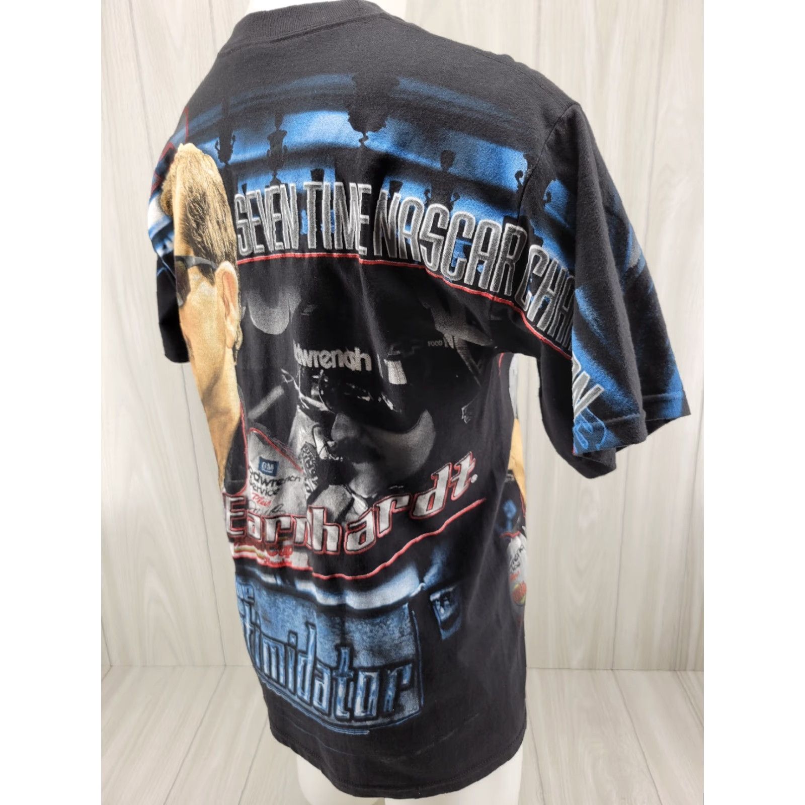Chase Authentics VINTAGE Chase Authentics Dale Earnhardt All Over Print T Shirt Men's M Black Shirt Mens 90s NASCAR Size US M / EU 48-50 / 2 - 6 Thumbnail
