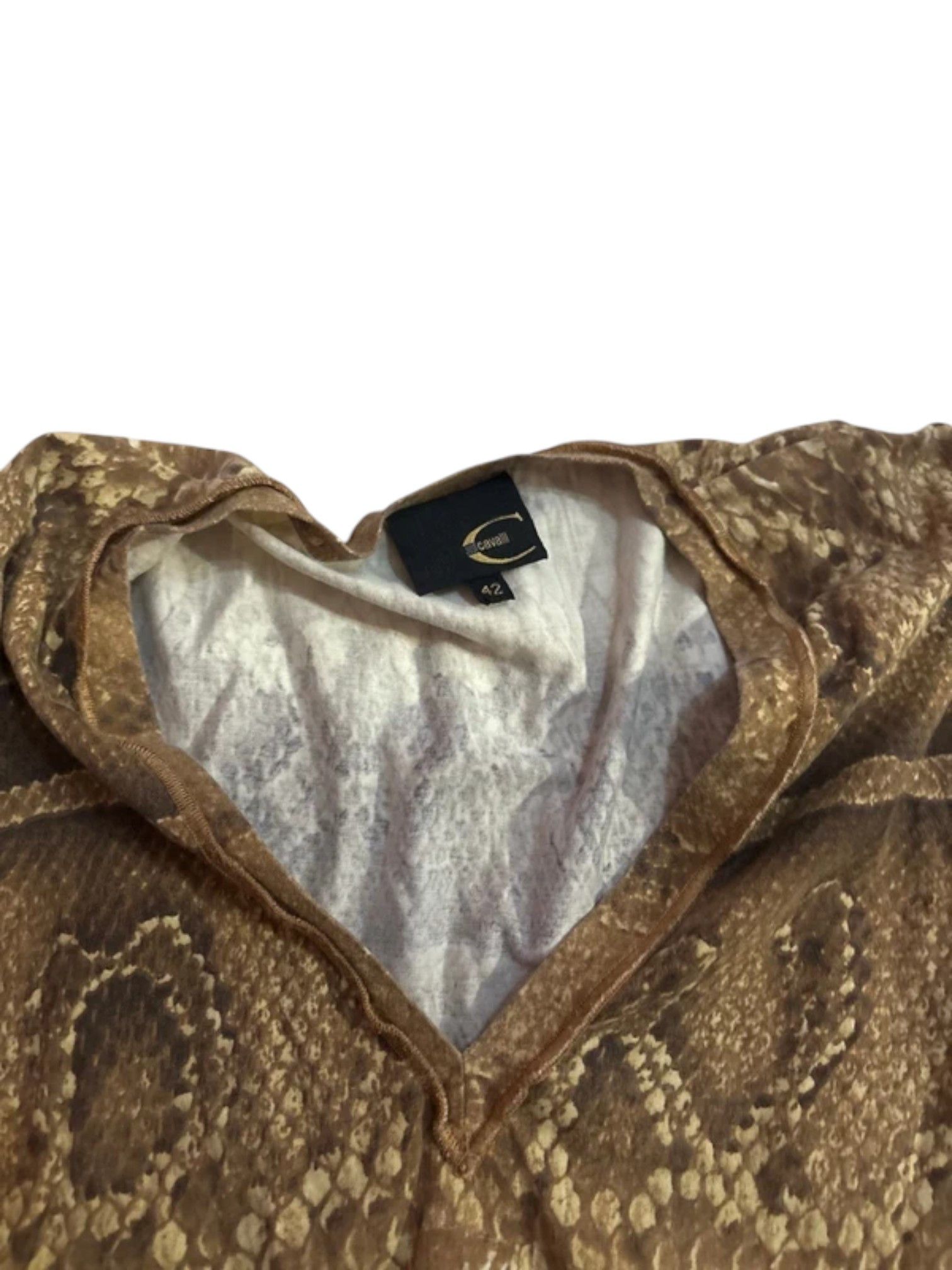 Just Cavalli Just Cavalli Snake Print Mesh Top, Early 2000s Size US S / EU 44-46 / 1 - 2 Thumbnail