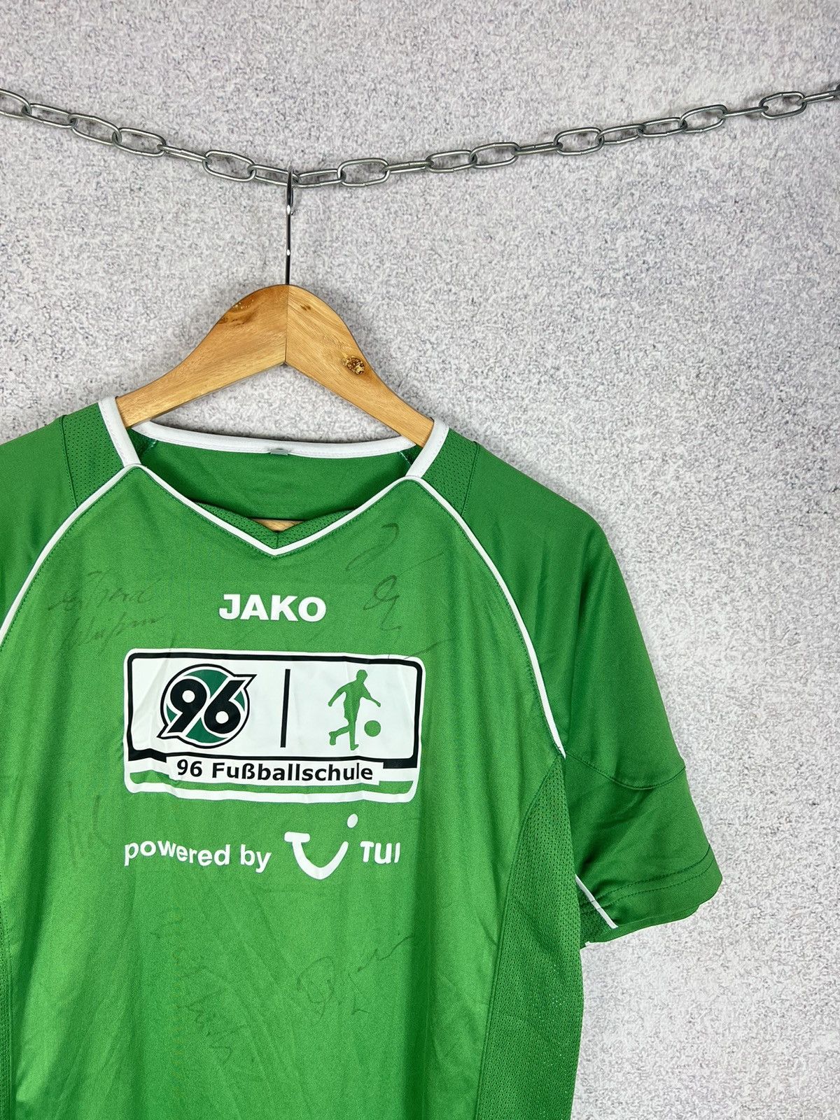 Vintage Vintage Hannover 96 Jako Players Signed Soccer Jersey Shirt Size US S / EU 44-46 / 1 - 2 Thumbnail