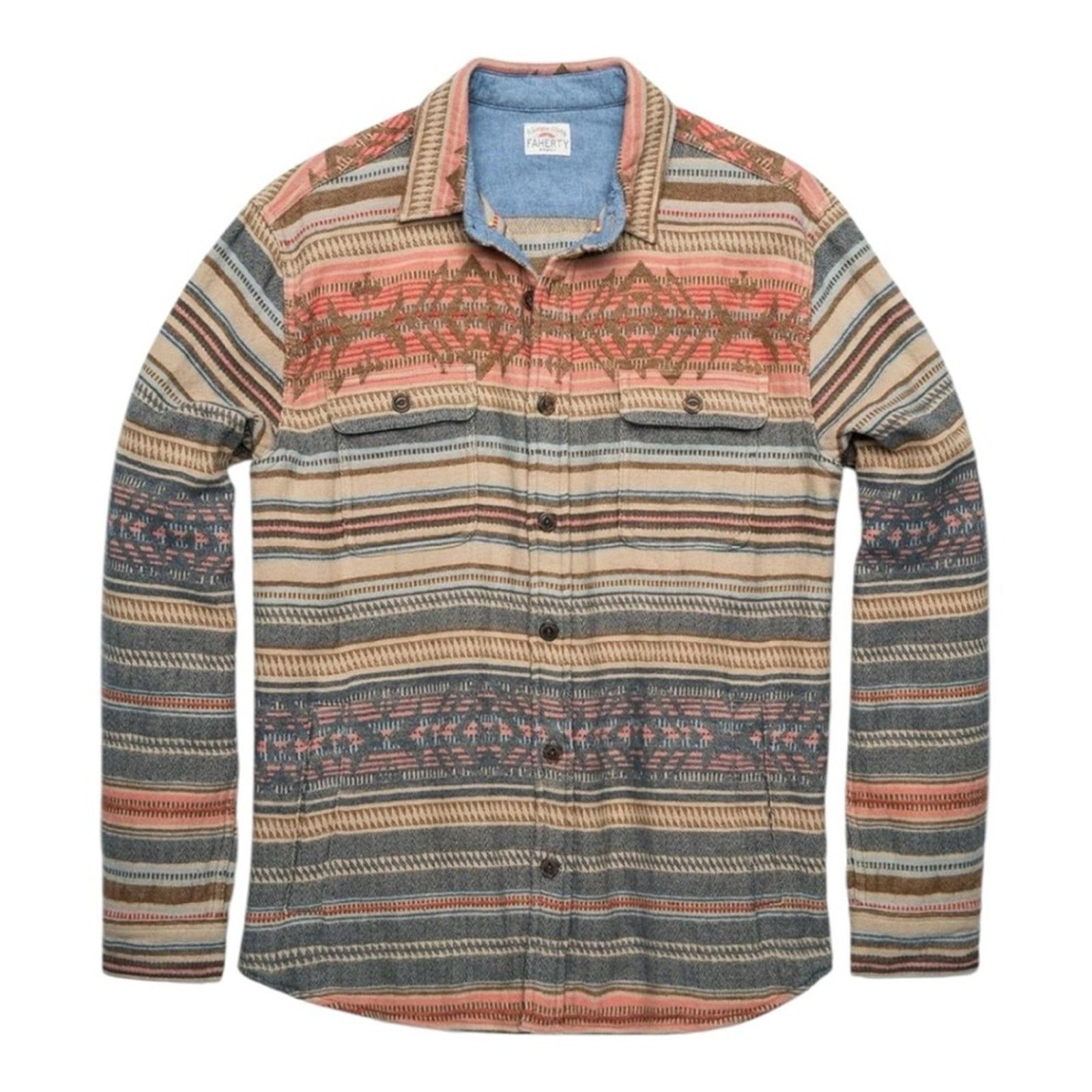 Faherty Faherty Durango CPO Workshirt Neskowin MED Southwest Aztec Size US M / EU 48-50 / 2 - 3 Thumbnail