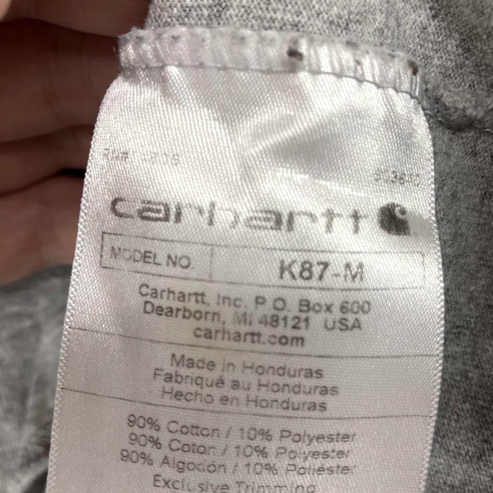 Carhartt Carhartt K87 Pocket Tee Shirt Logo Patch Gray Men’s 3XLT TALL Loose Fit Size US XXL / EU 58 / 5 - 6 Thumbnail
