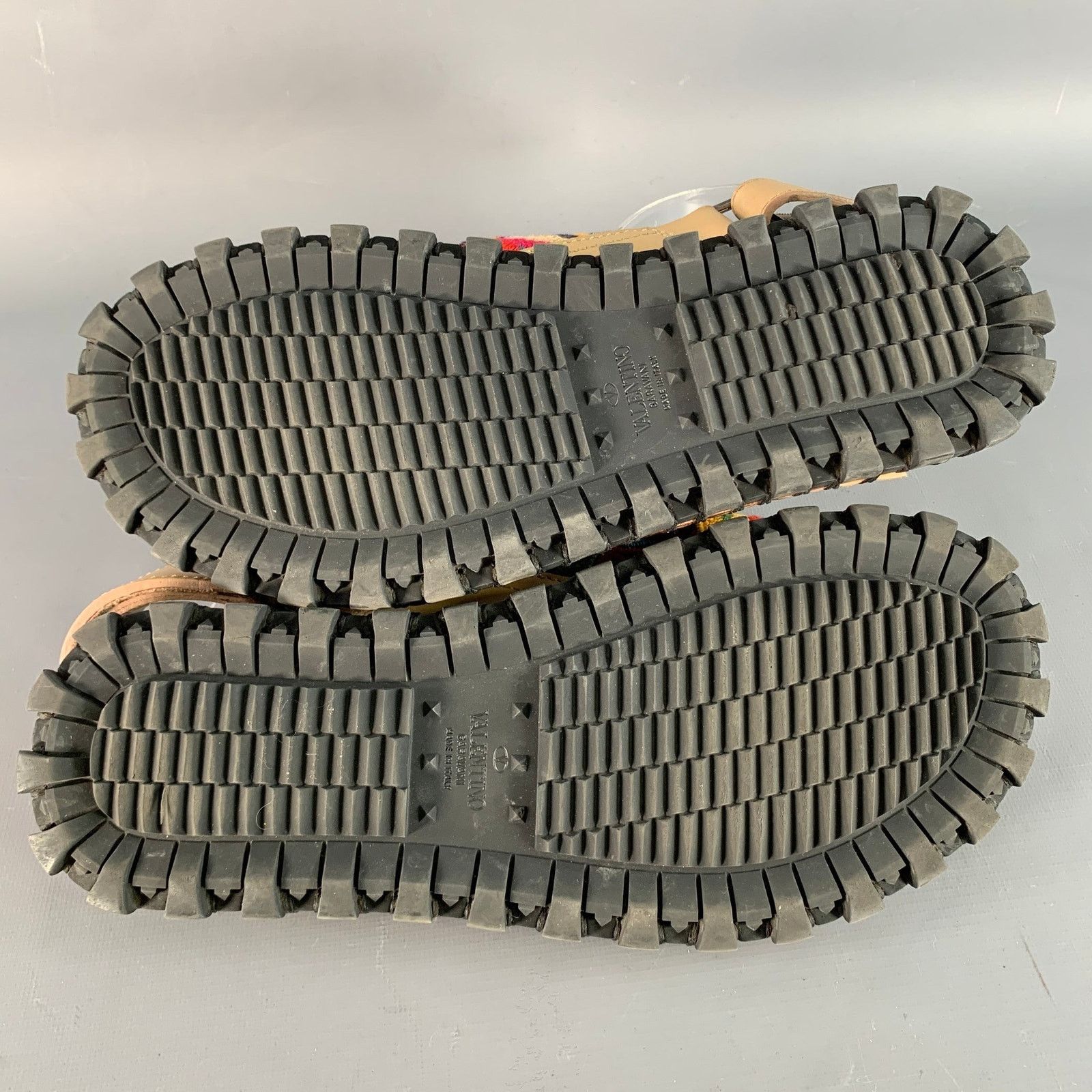 Valentino VALENTINO GARAVANI Multi Color Embroidery Leather Sandals Size US 10.5 / EU 43-44 - 6 Thumbnail