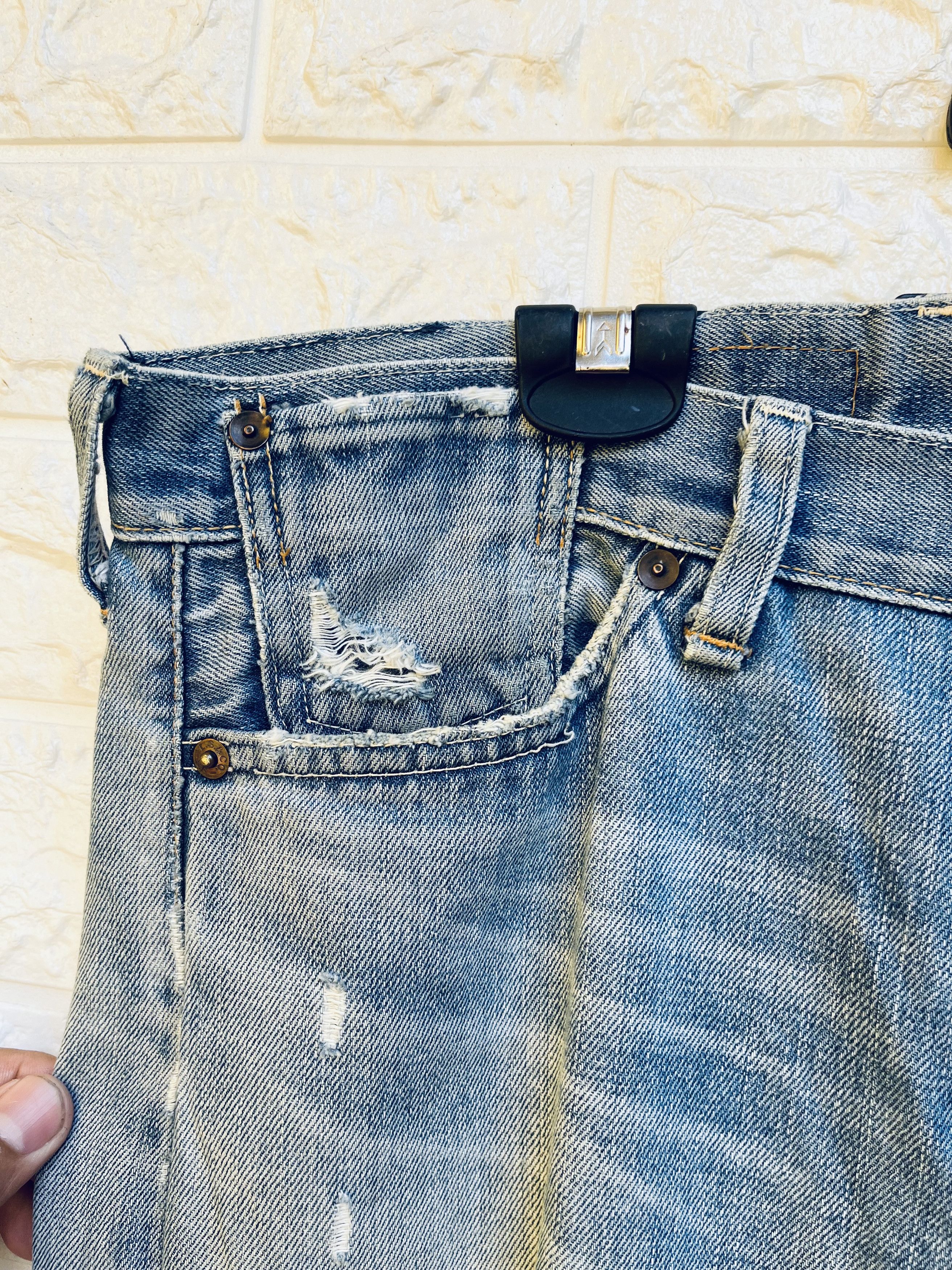 Levi's Vintage Clothing × Vintage Vintage Levis Big E Selvage Designed Fashion Style Size US 33 - 13 Thumbnail