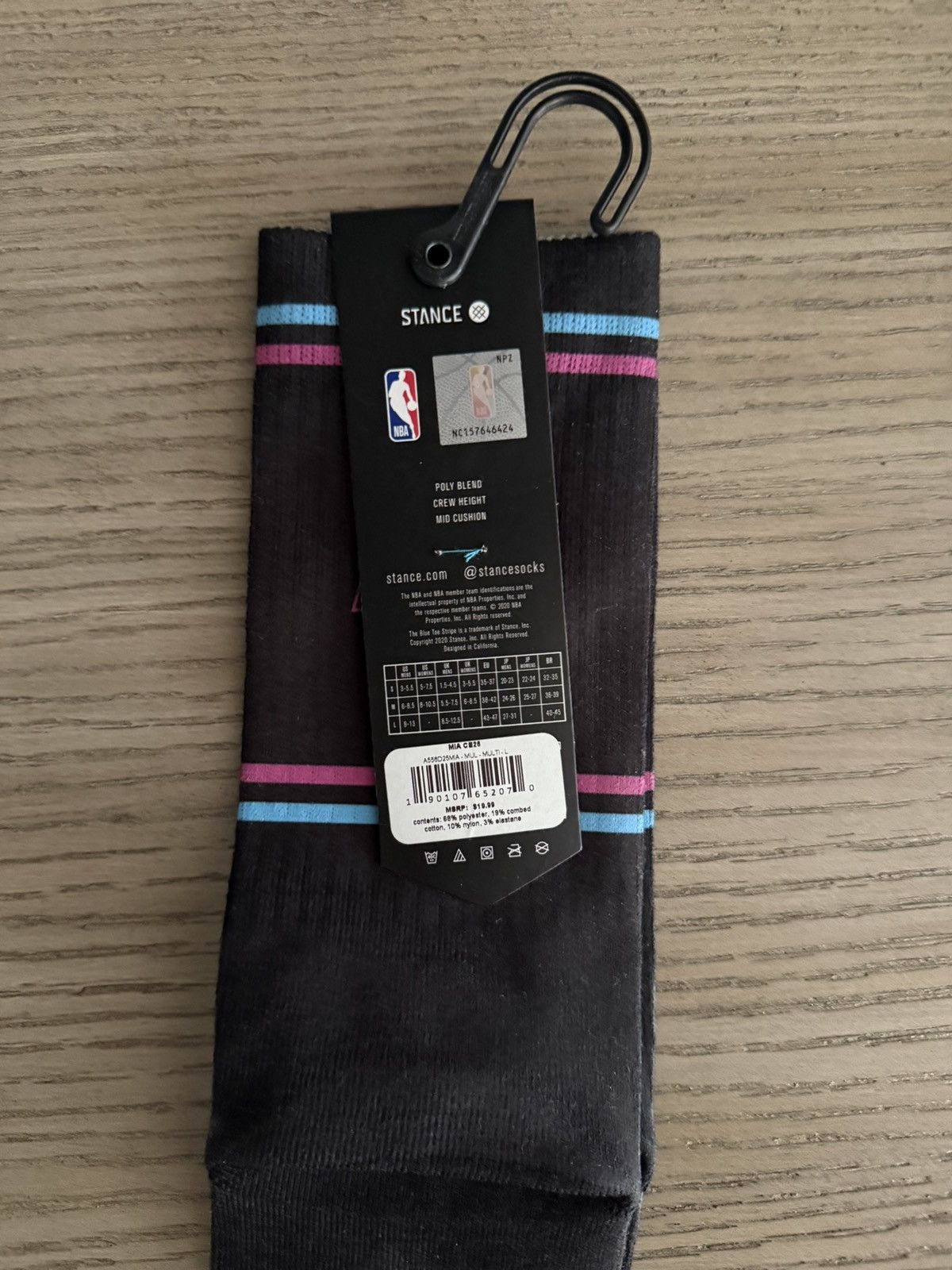 Stance Socks Stance Miami Heat 2026 City Edition Poly Crew Socks Sz Large Size ONE SIZE - 4 Thumbnail