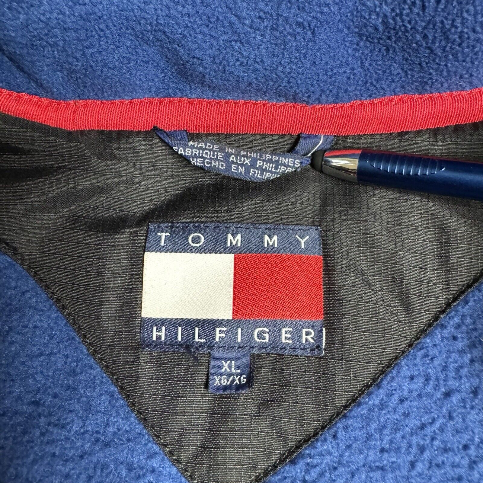 Tommy Hilfiger Vtg Tommy Hilfiger Expedition Fleece Pullover Jacket L/XL Size US XL / EU 56 / 4 - 3 Thumbnail