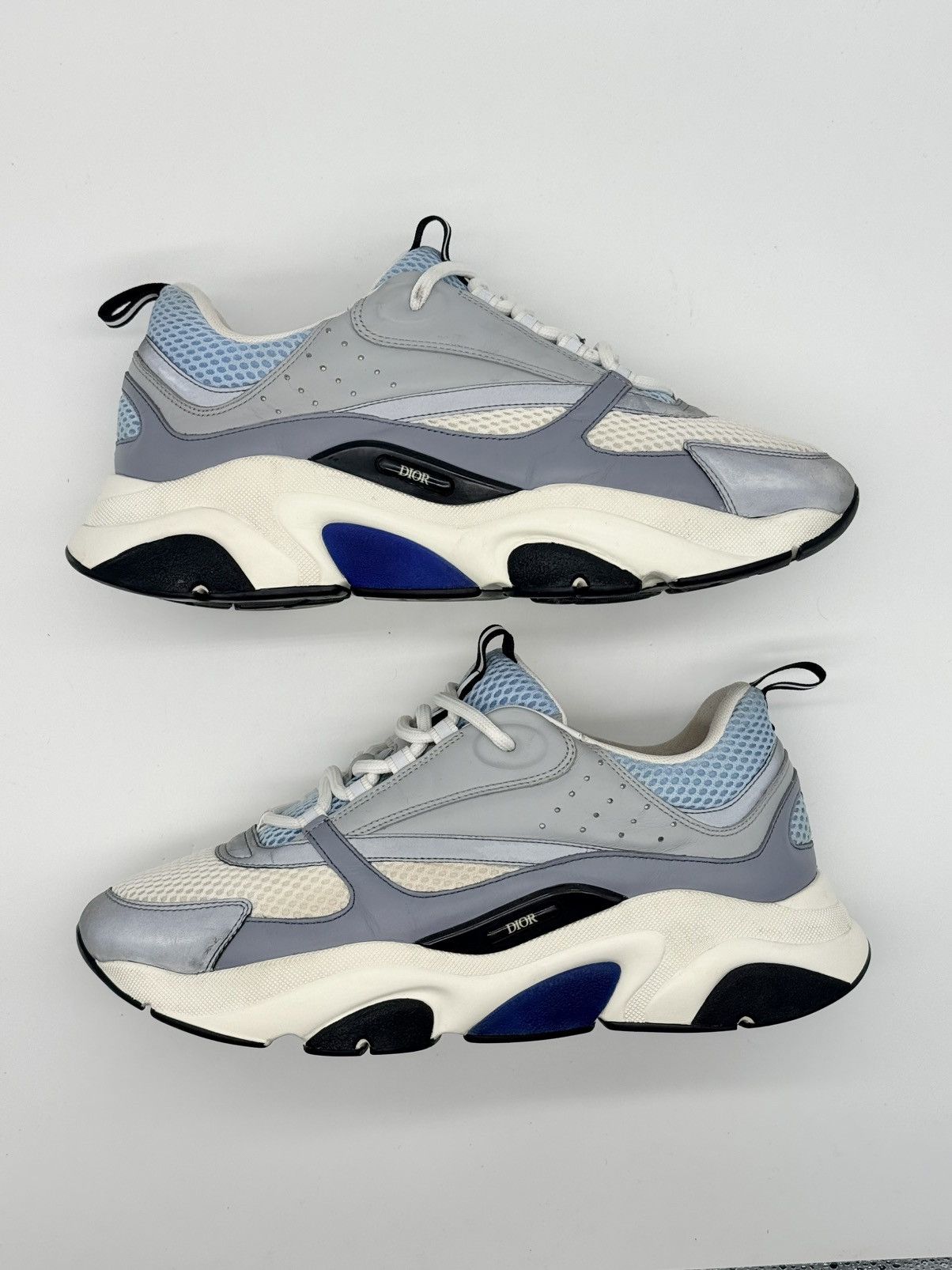 Dior Size 10 - Dior B22 White Blue Size US 10 / EU 43 - 2 Thumbnail