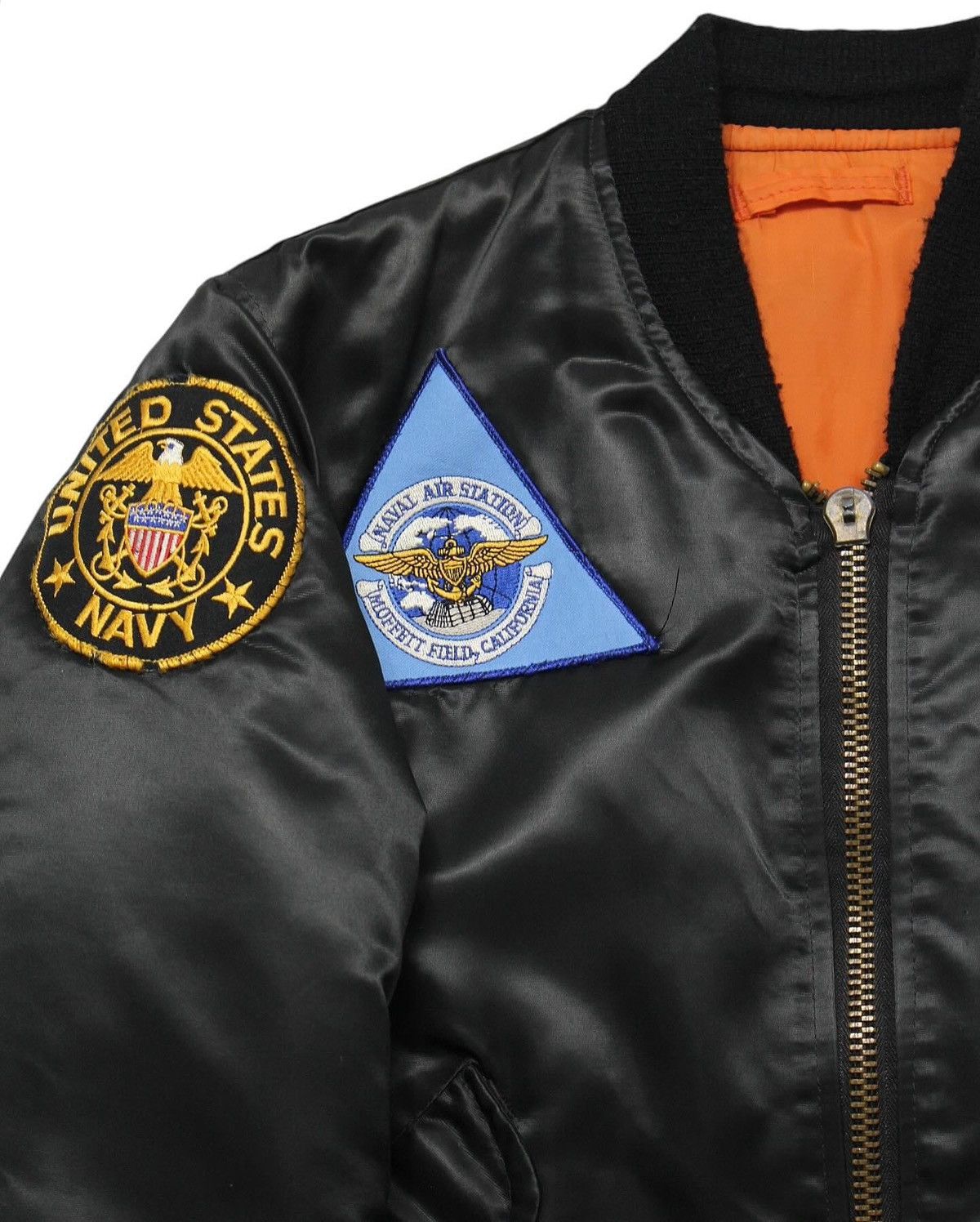 Vintage 1970S USN MA-1 BOMBER JACKET Size US XS / EU 42 / 0 - 2 Thumbnail