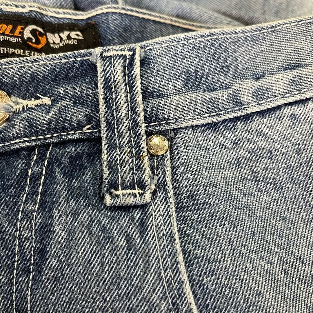 JNCO × Southpole Vintage Southpole Spellout Embroidered Jorts Size US 34 / EU 50 - 10 Thumbnail