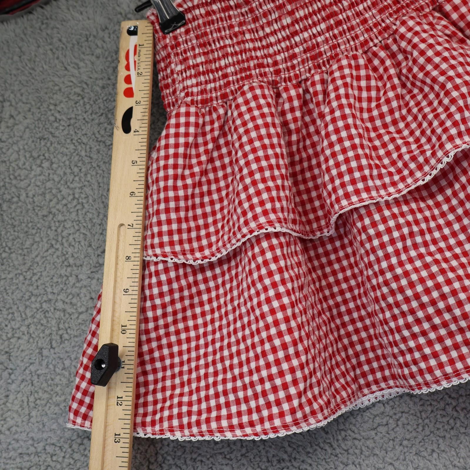 Plus One Clothing One Clothing Skirt Medium Red Plaid Y2K Mini School plaid Size 32" / US 10 / IT 46 - 2 Thumbnail