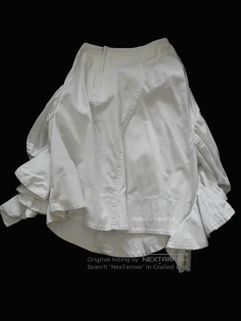Comme des Garcons Comme Des Garcons size S Deconstructed Asymmetrical Skirt Size 22" - 2 Thumbnail
