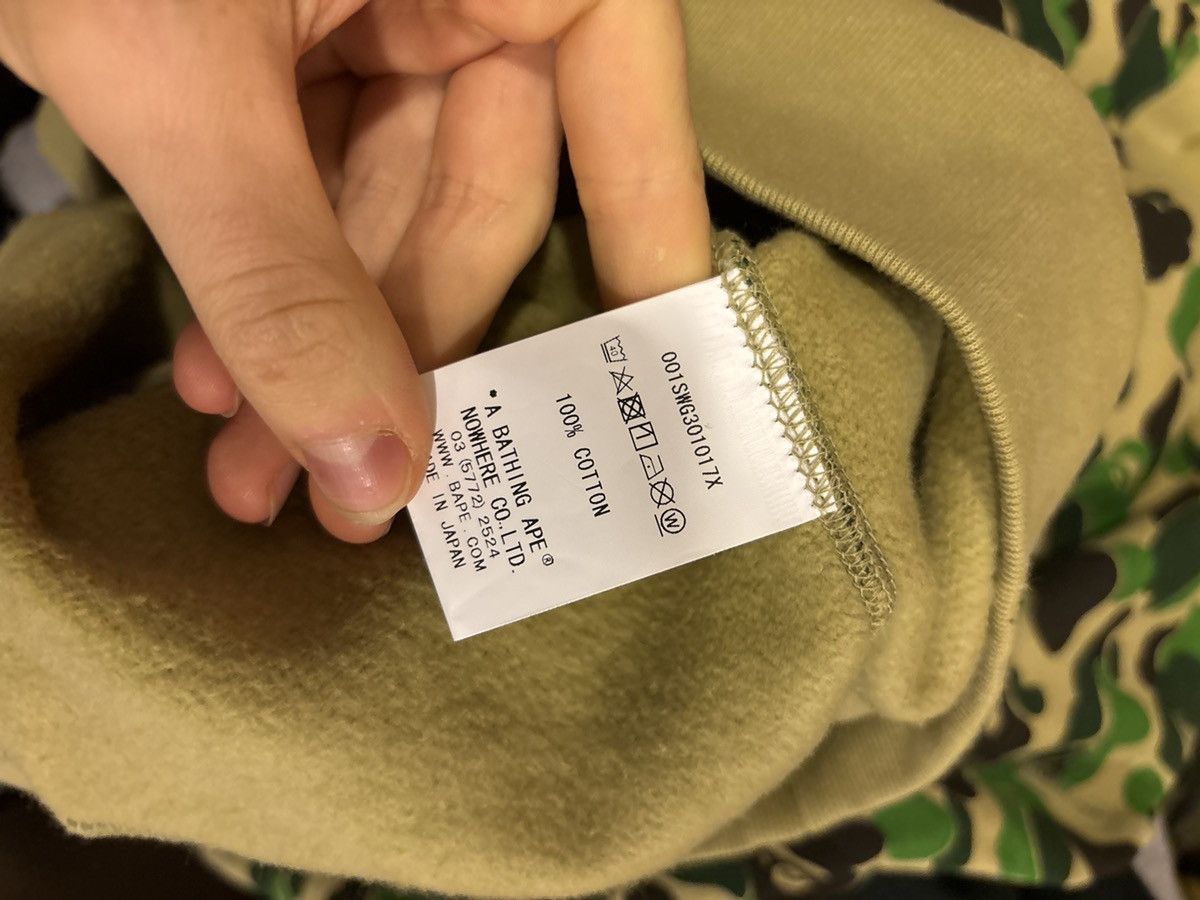 Bape Bape Green Classic Camo Spellout Crewneck Size US L / EU 52-54 / 3 - 4 Thumbnail