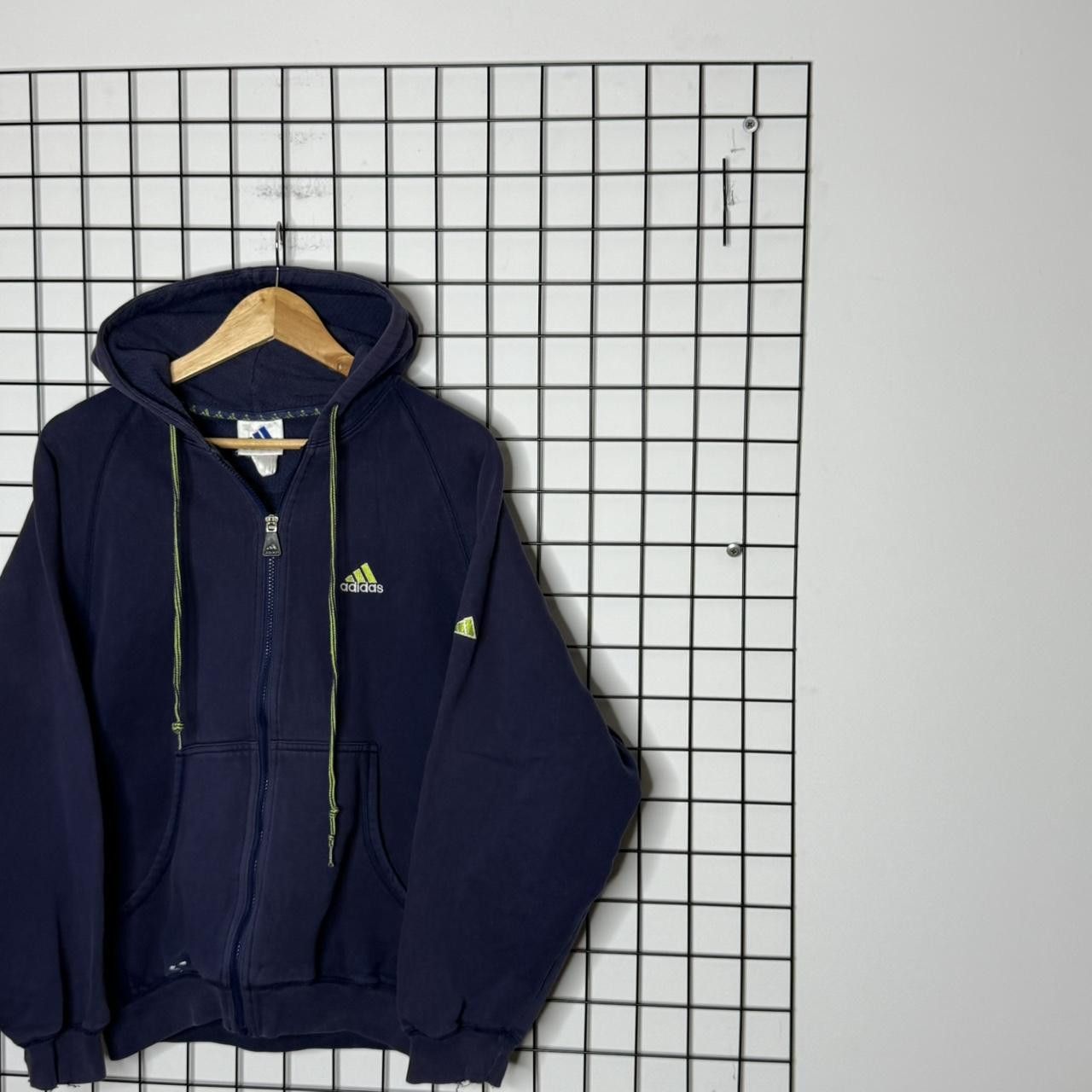 Adidas Adidas Hoodie Vintage Zip Up Sweatshirt Blue Embroidered Size US M / EU 48-50 / 2 - 5 Thumbnail