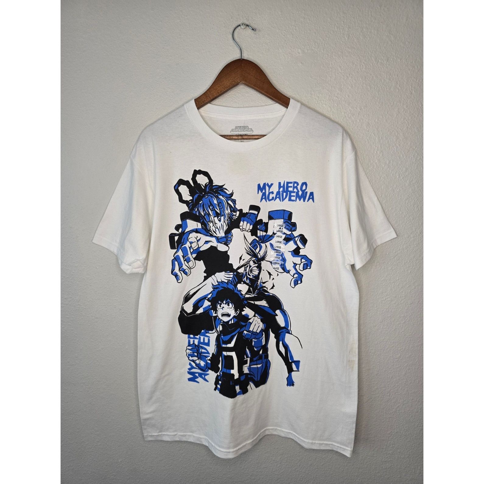 Other My Hero Academia Shirt Mens Large White Graphic Anime Tee Size US L / EU 52-54 / 3 - 1 Thumbnail
