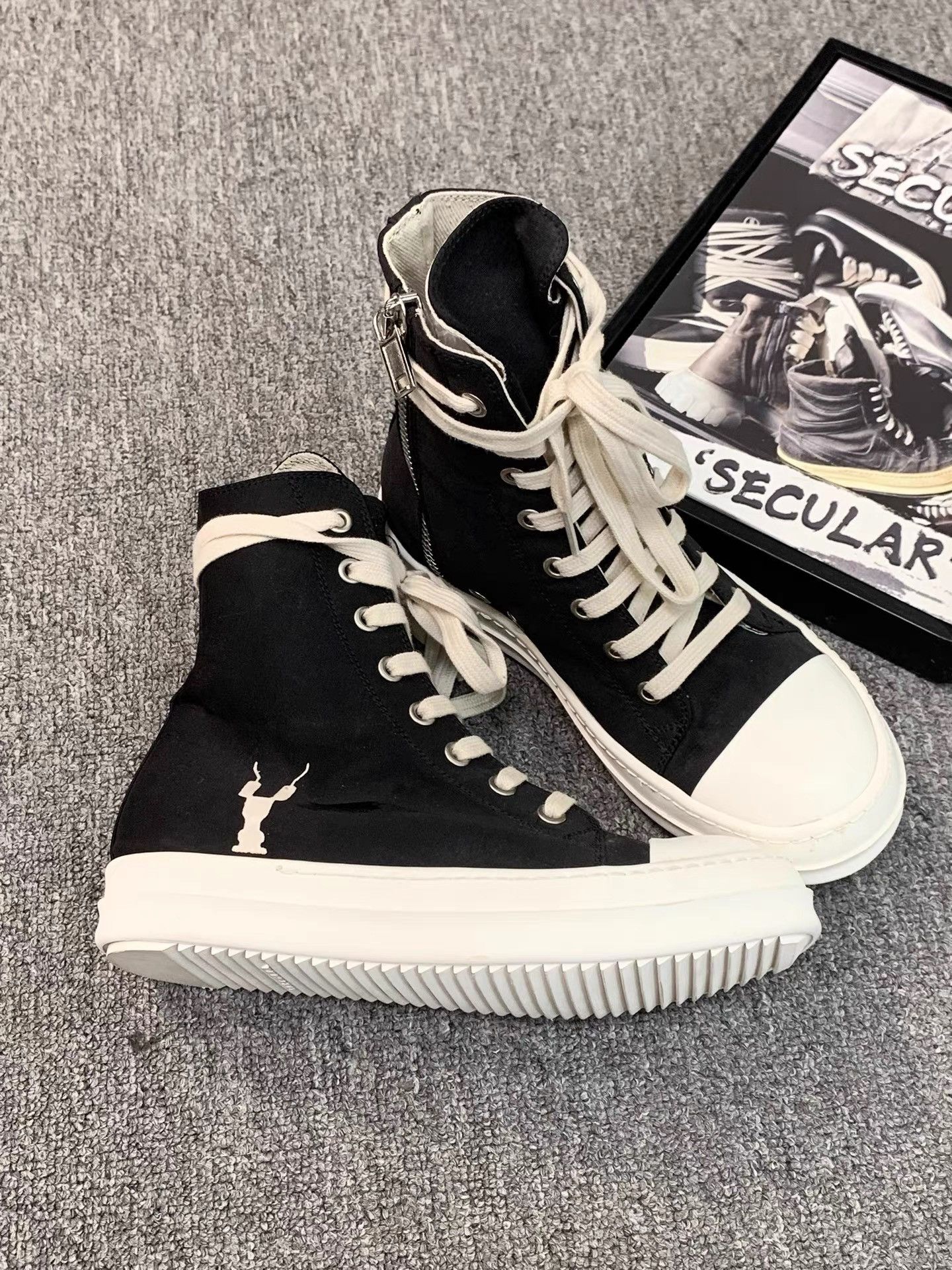 Rick Owens Rick Owens Drkshdw Satin Classic Big Converse K34 Size US 6.5 / IT 36.5 - 4 Thumbnail