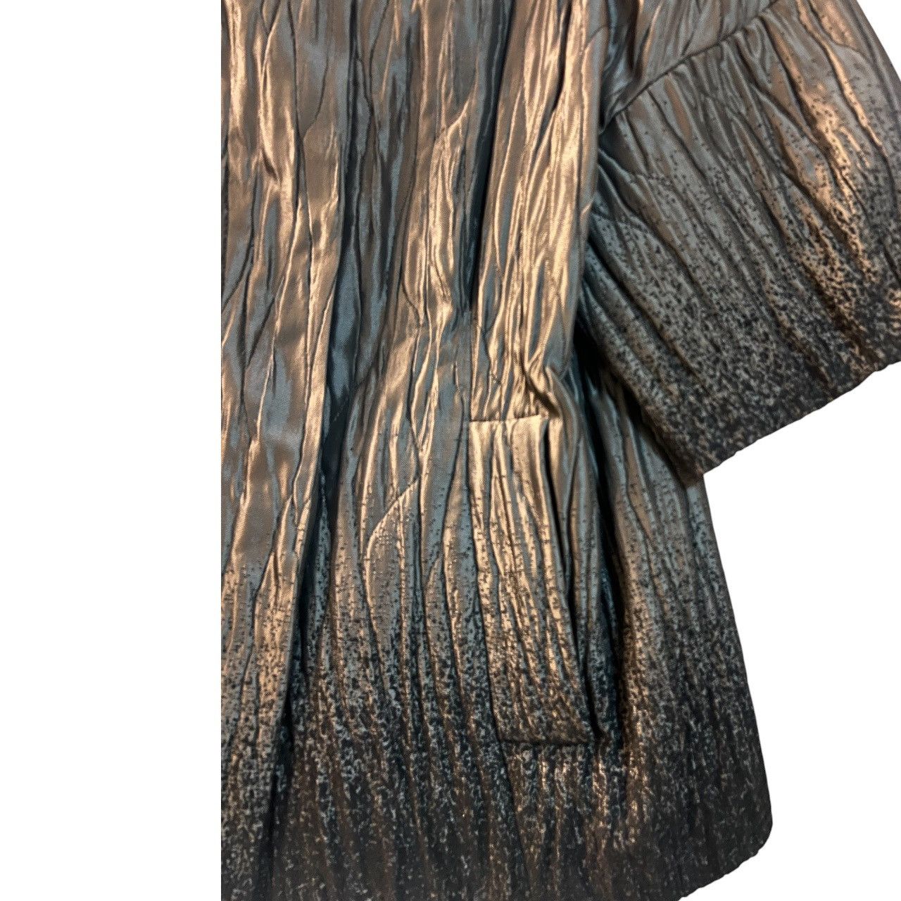 Bcbgmaxazria BCBG Haya Pewter Metallic Double-Breasted Blazer Size S / US 4 / IT 40 - 4 Thumbnail