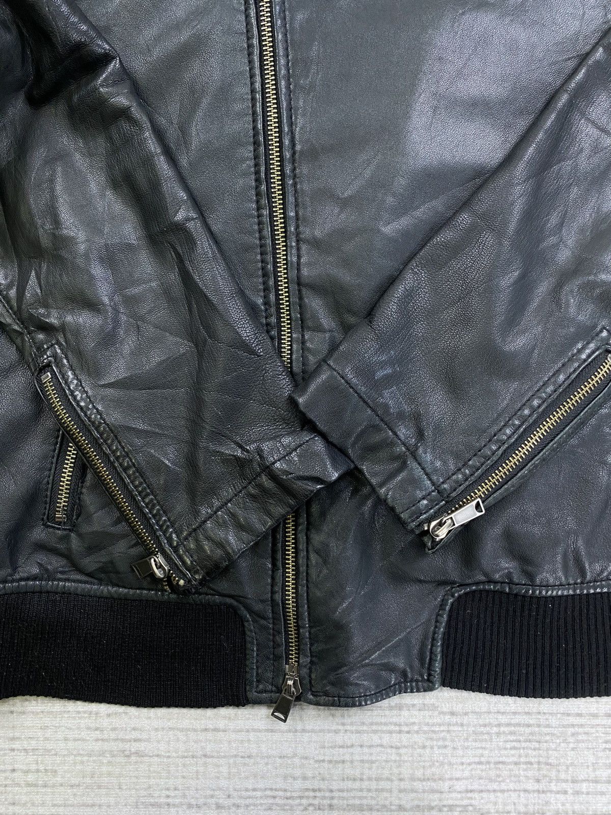 United Arrows × Vintage Vintage United Arrows White Label Leather Jacket Size US M / EU 48-50 / 2 - 8 Thumbnail