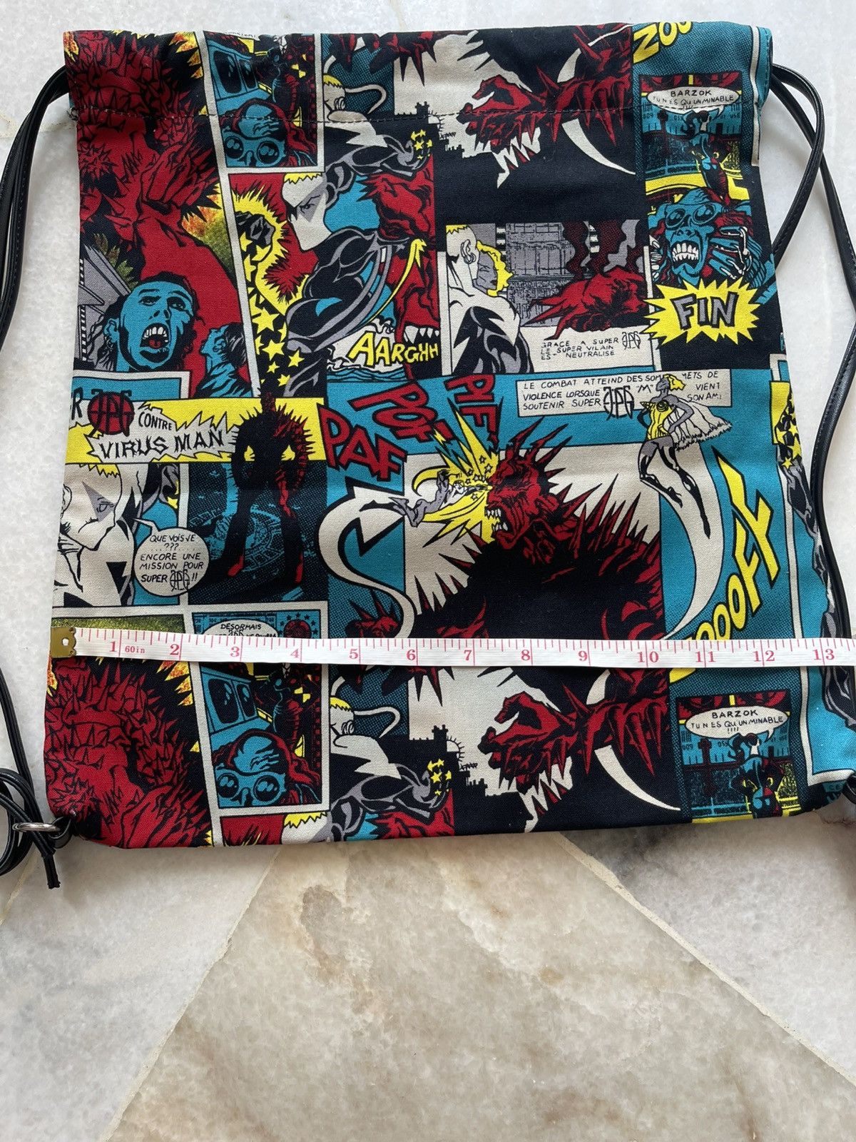 Jean Paul Gaultier 1995 Jean Paul Gaultier Comic Print Two Way Bag Size ONE SIZE - 9 Thumbnail