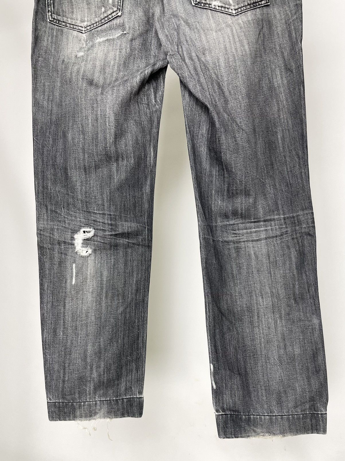 Dolce & Gabbana Dolce & Gabanna Vintage Distressed Faded Black Denim Jeans Size US 36 / EU 52 - 12 Thumbnail