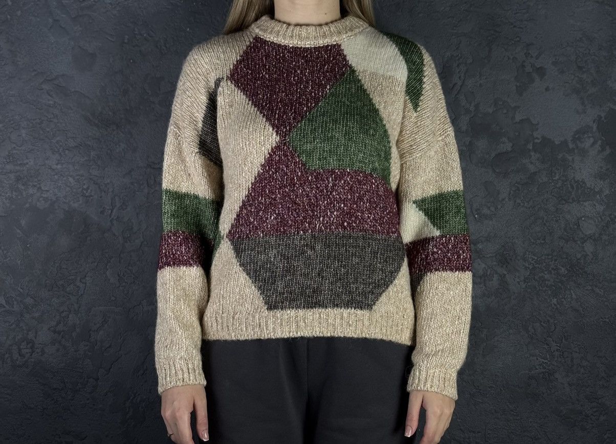 Sezane La Maille Sezane Colorblock Pattern Crew Neck Sweater Size S / US 4 / IT 40 - 2 Thumbnail