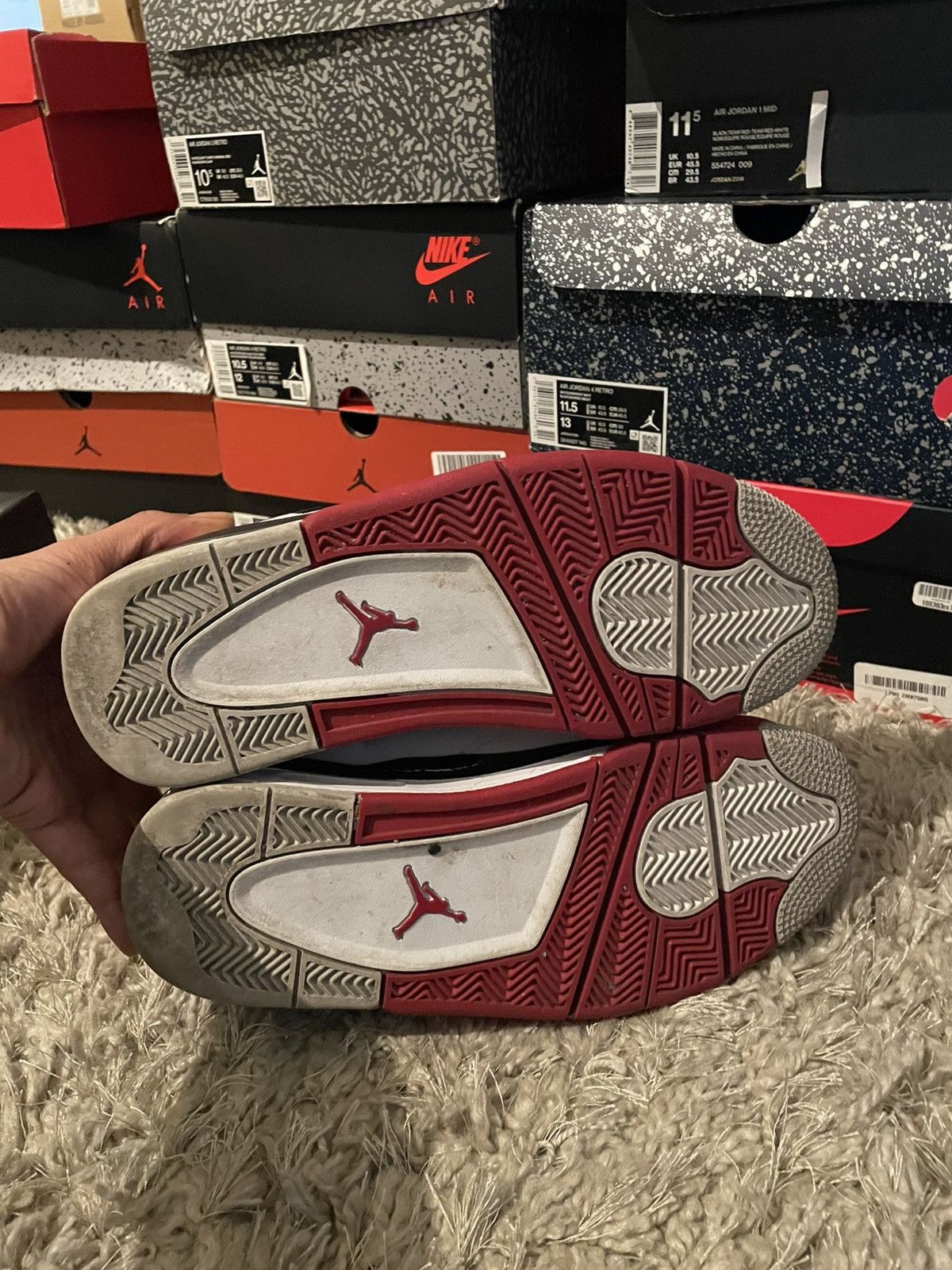 Jordan Brand Jordan 4 Fire Red Size US 8.5 / EU 41-42 - 8 Thumbnail