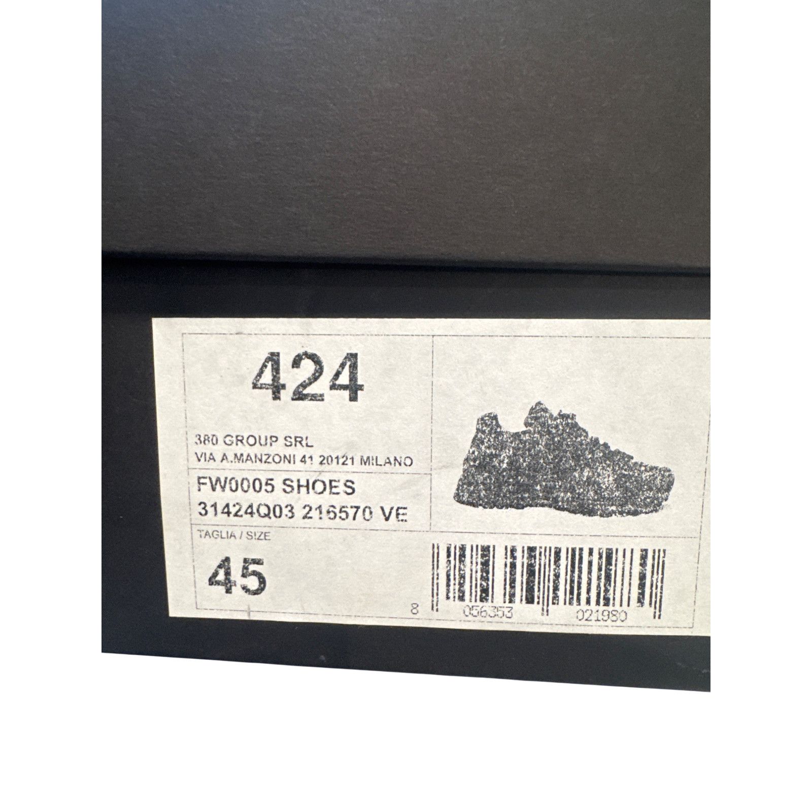 424 Men's 424 Black GORE-TEX Shoe Size 12 Shoes Size US 12 / EU 45 - 4 Thumbnail