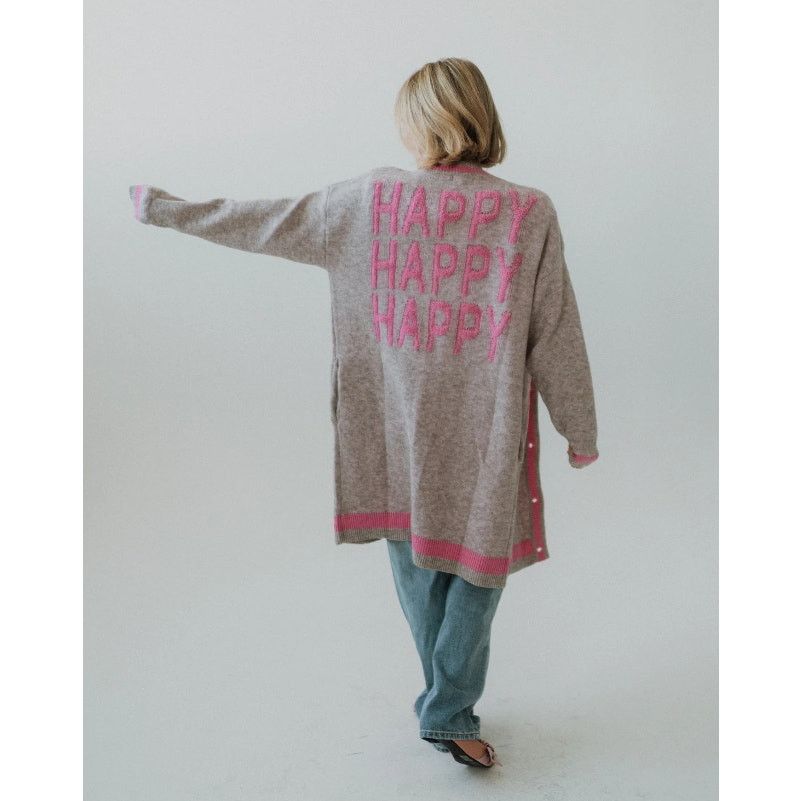 Other NWT Happy Happy Happy Anniewear Varsity Oversized Cardigan Size L / US 10 / IT 46 - 7 Thumbnail