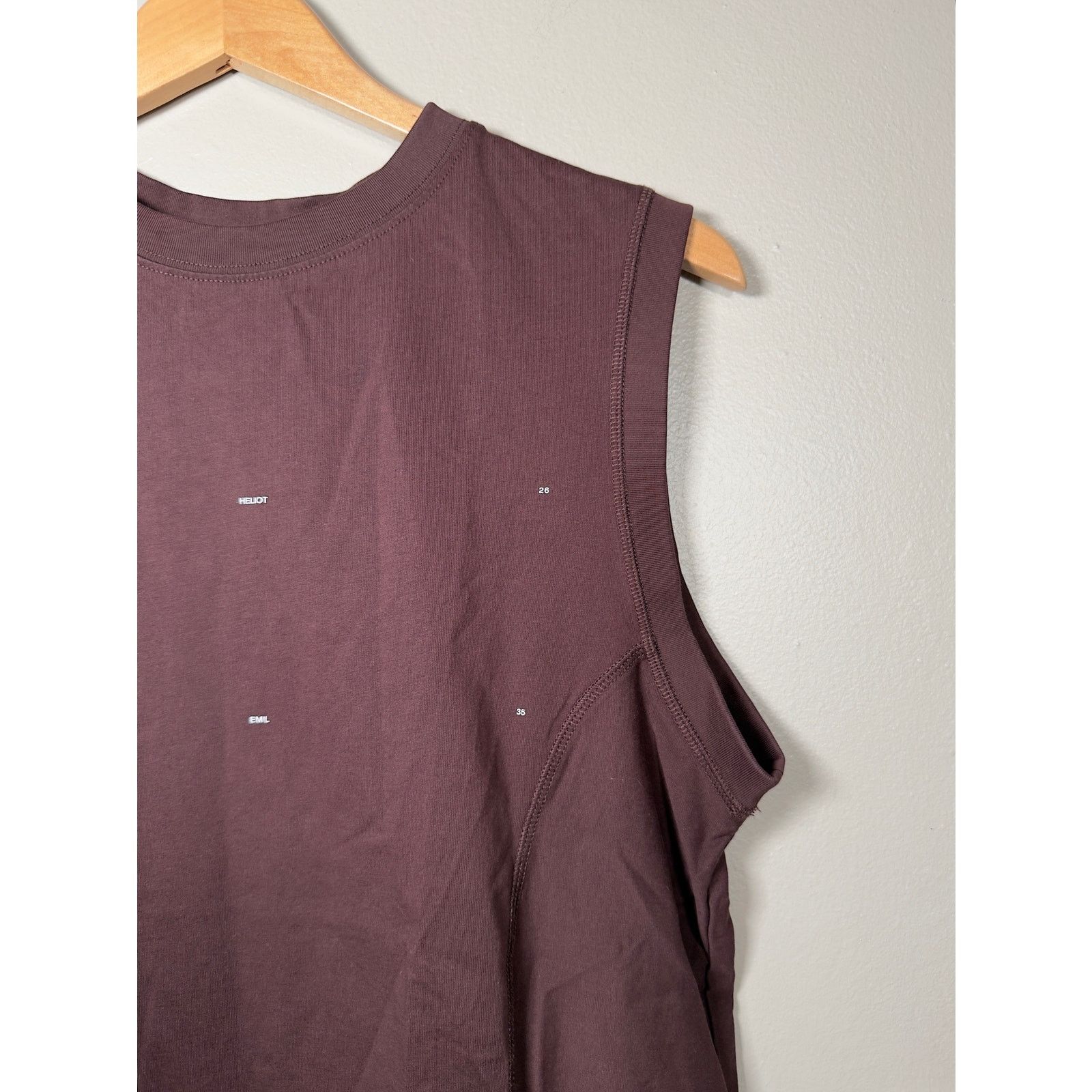 Heliot Emil HELIOT EMIL Burgundy Ecdysis Tank Top size S Size US S / EU 44-46 / 1 - 10 Thumbnail