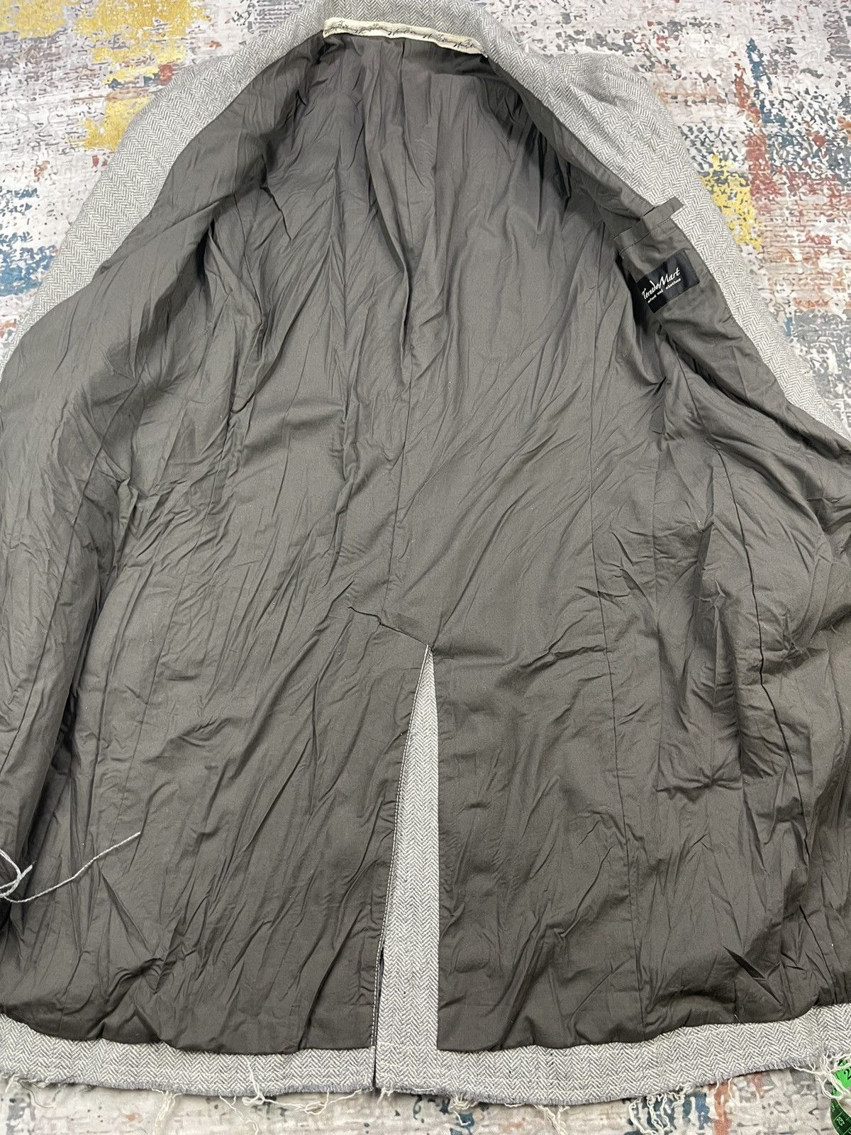 Tornado Mart Tornado Mart Frayed Edge Herringbone Coat Size US S / EU 44-46 / 1 - 14 Thumbnail