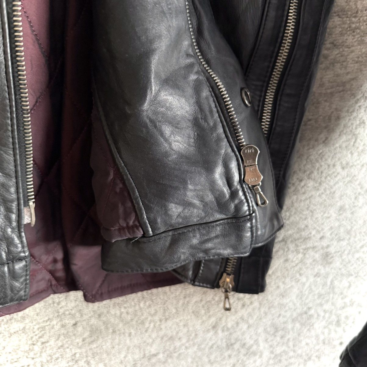 Yohji Yamamoto AW08 Kyoji Maruyama Jersey Cowhide Leather Military Jacket Size US M / EU 48-50 / 2 - 6 Thumbnail