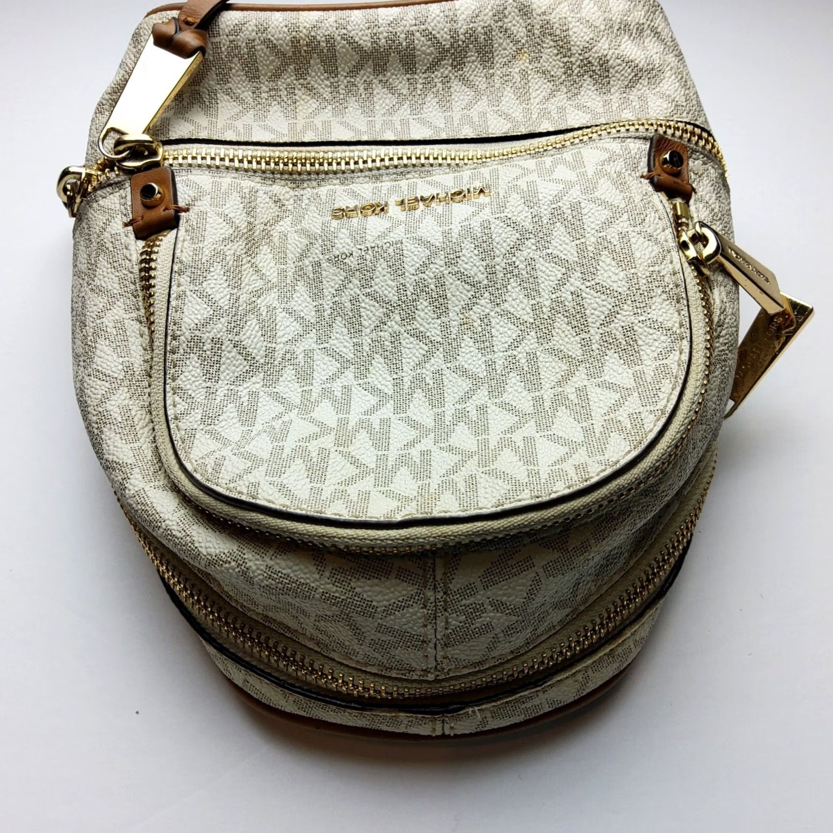 Michael Kors VINTAGE Michael Kors MK Signature Mini Backpack Women Mini Leather Multicolor 8x7x3 Straps Not Included Women Size ONE SIZE - 5 Thumbnail