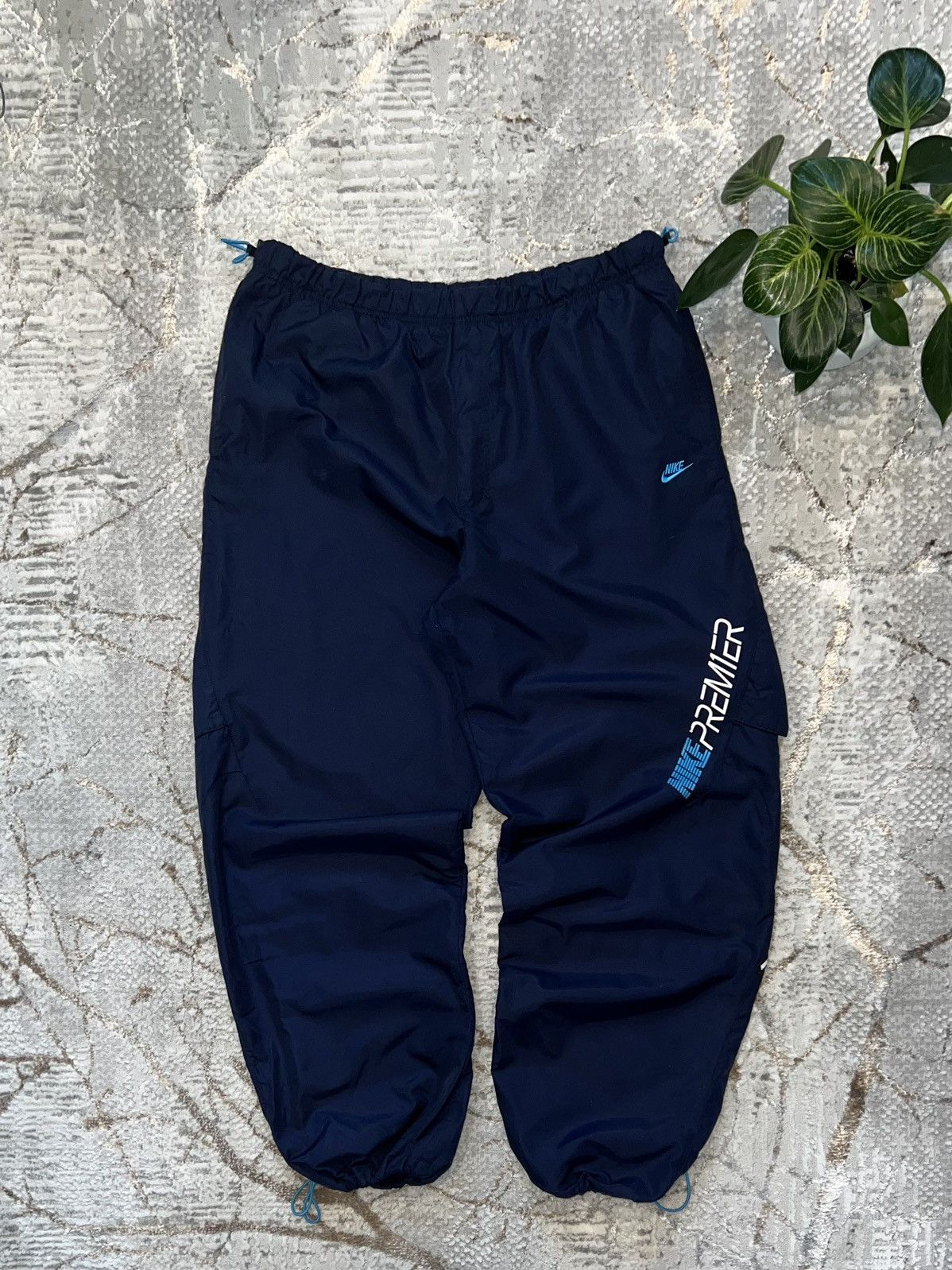 Nike × Vintage NIKE 00S VINTAGE 🦍 NYLON SWEATPANTS Y2K JOGGERS Size US 35 - 1 Thumbnail