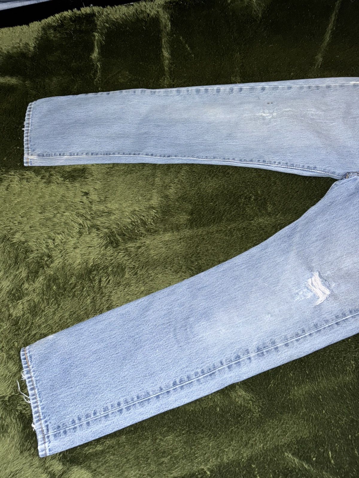 Levi's [W34/L32] Levis 501 Distressed Vintage Wash Denim Pants Size US 34 / EU 50 - 6 Thumbnail
