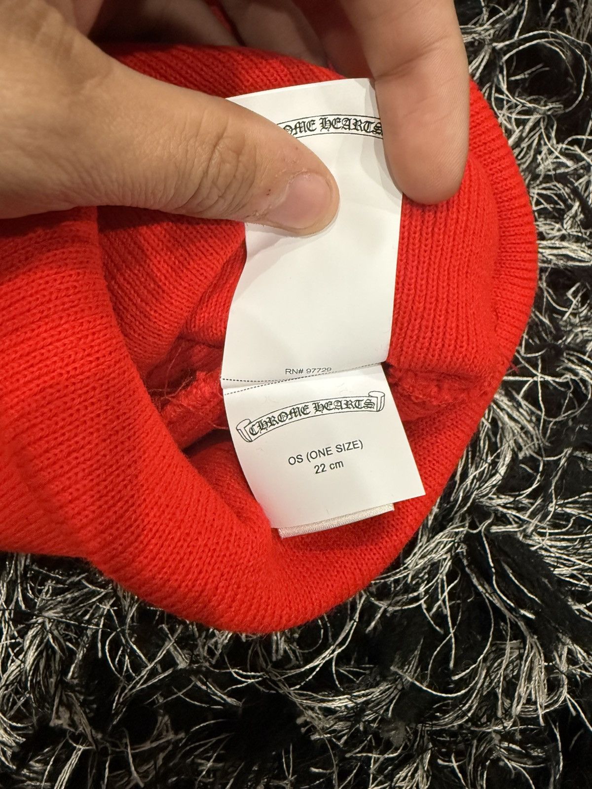 Chrome Hearts Chrome hearts beanie “RED” Size ONE SIZE - 6 Thumbnail