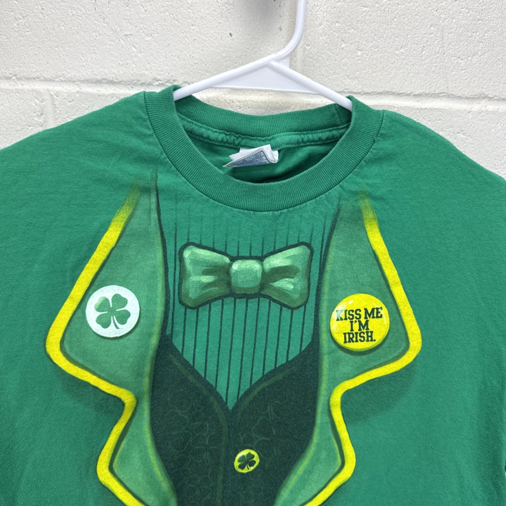 Vintage VINTAGE ST PATRICK’S DAY T SHIRT Green 90s Irish Leprechaun Logo Regular Medium Mens T-Shirt Size US M / EU 48-50 / 2 - 7 Thumbnail