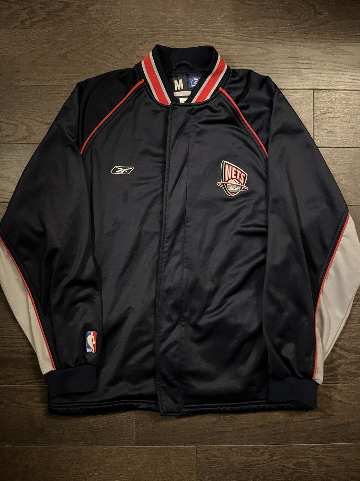 NBA NBA Reebok New Jersey Nets Warm Up Jacket Size US M / EU 48-50 / 2 - 1 Thumbnail