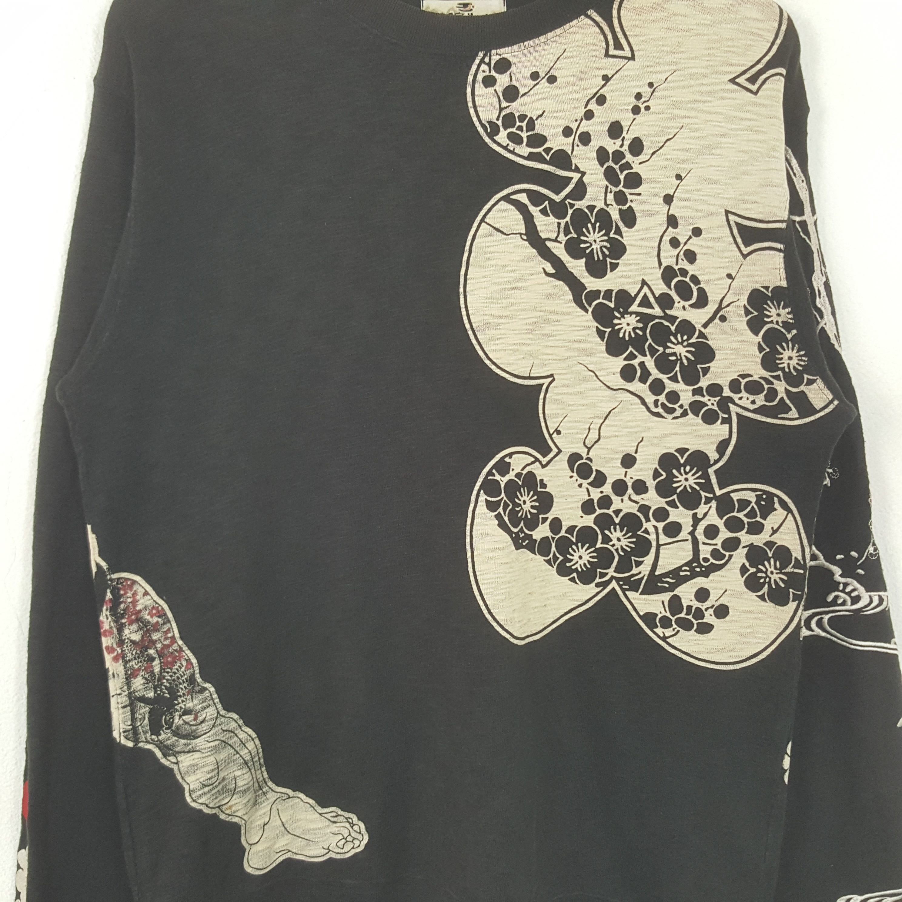 Japanese Brand Vintage Karakuri Tamashii Japanese Art Sweatshirt RR12 Size US M / EU 48-50 / 2 - 3 Thumbnail