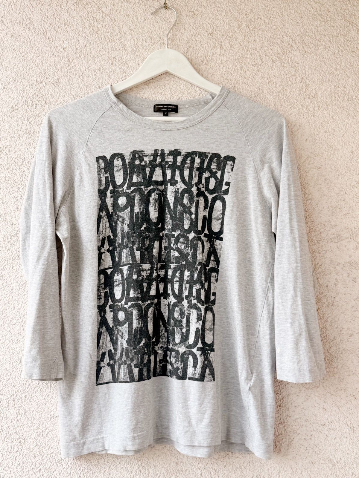 Comme des Garcons Homme Plus Comme des Garçons Homme Plus 3/4 Sleeve Calligraphy Logo M Size US M / EU 48-50 / 2 - 1 Thumbnail