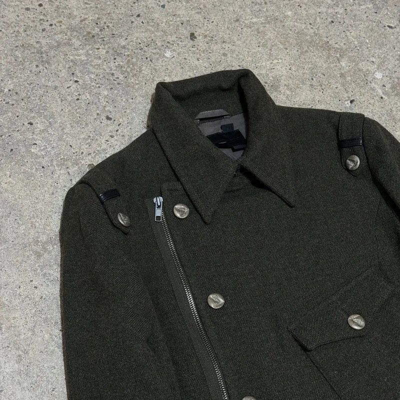 Diesel Diesel military cropped asymmetrical zip buttons wool jacket Size S / US 4 / IT 40 - 5 Thumbnail