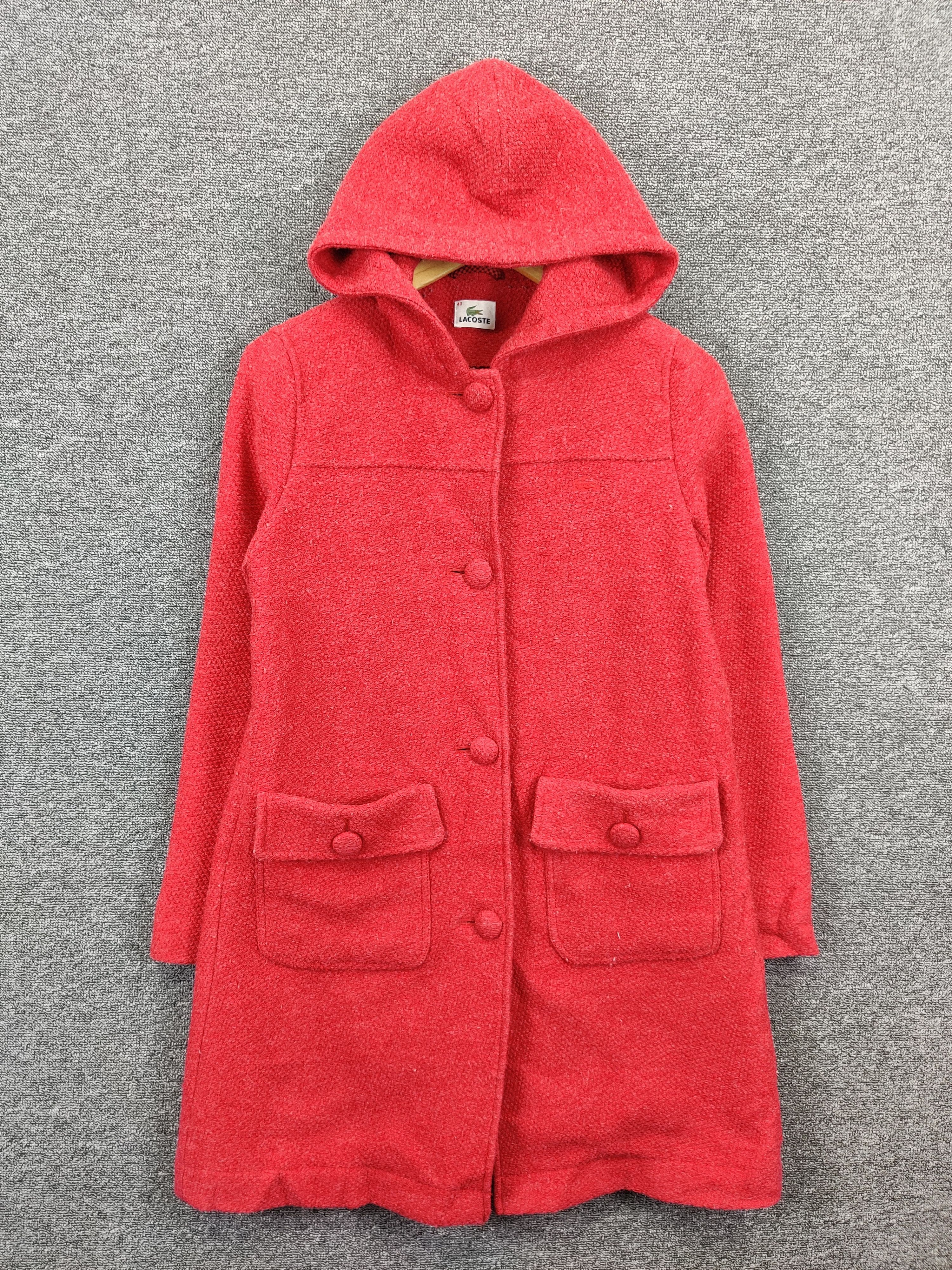 Lacoste Vintage Lacoste Mohair Long Coat Jacket Size US M / EU 48-50 / 2 - 1 Thumbnail