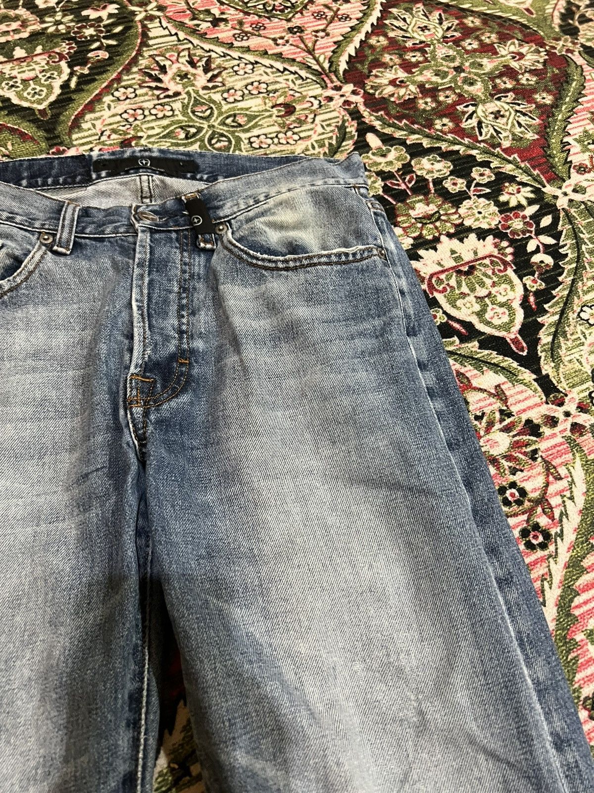 Designer × Stone Island Vintage Stone Island Faded Jeans Size US 29 - 5 Thumbnail
